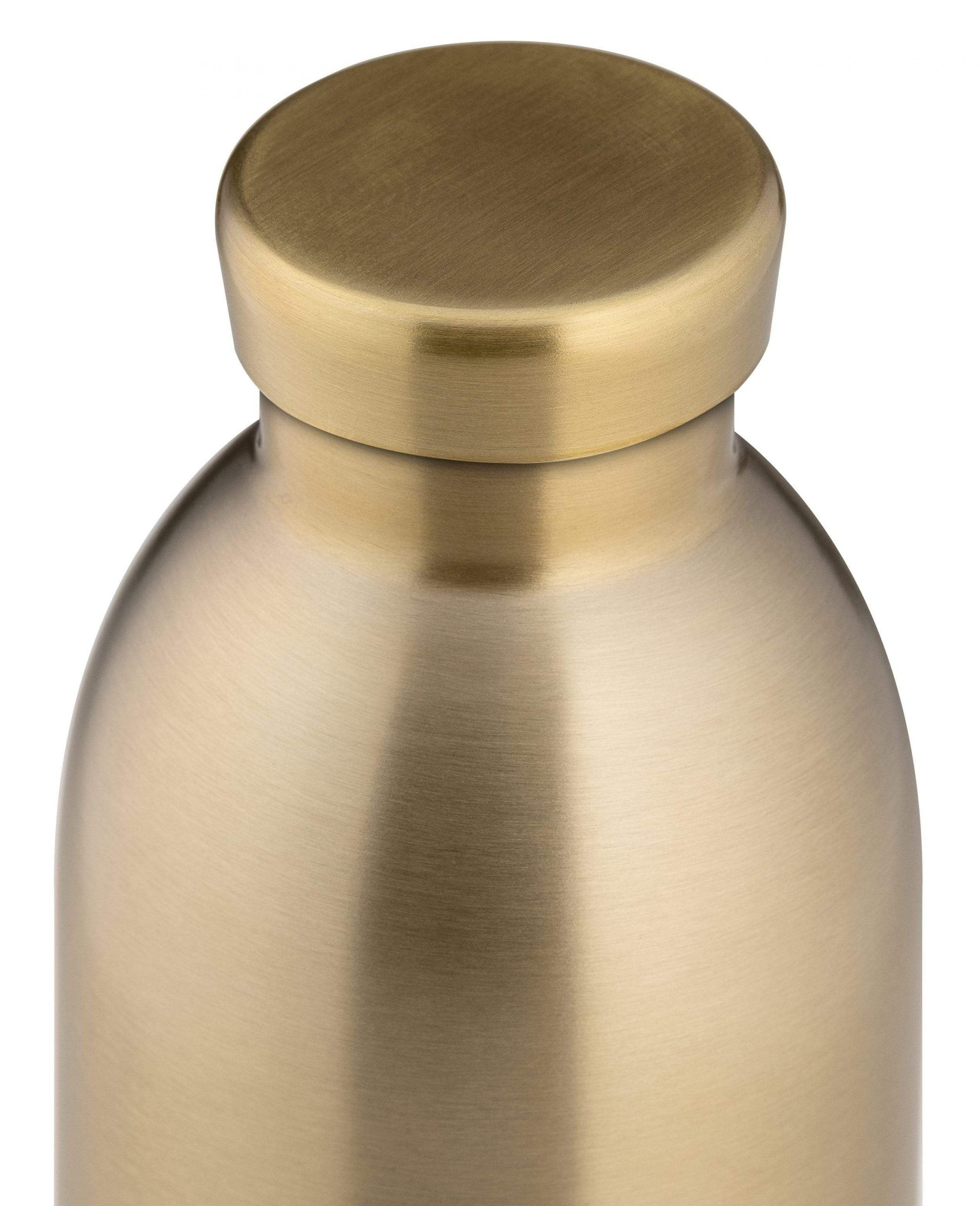 24bottles Clima Bottle 500ml Double walled insulated Stainless Steel water bottle eco friendly reusable BPA free hot cold modern portable leak proof for travel office home gym - Procecco GoldSustainable LivingThe CLIMA Bottle 500ml from 24Bottles is a sty